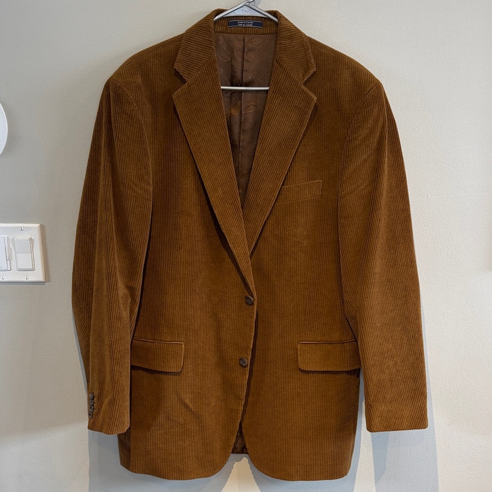 Classic Brown Corduroy Blazer